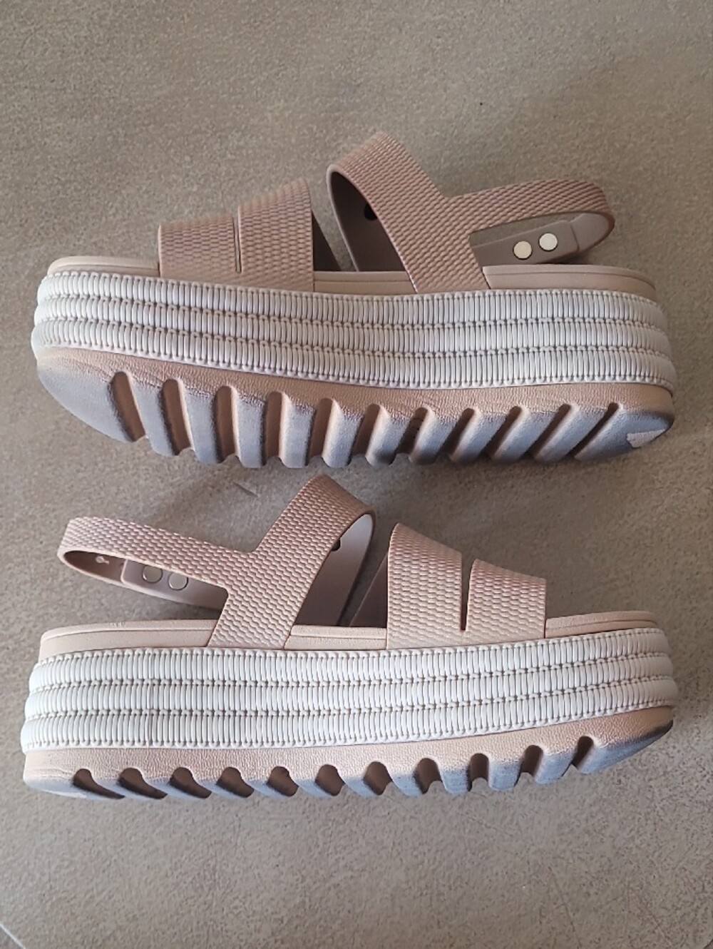 REEF Water Vista Higher Waterproof Platform Sandal Tan / Nude / Beige - Picture 8 of 8